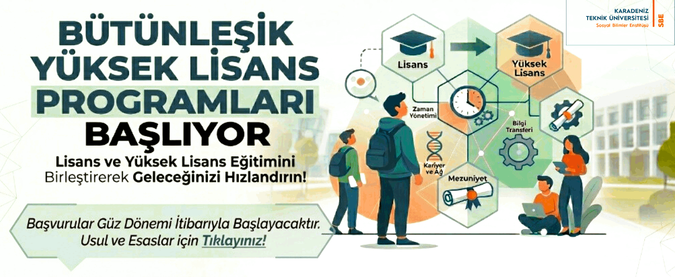 Bütünleşik Yüksek Lisans Programları