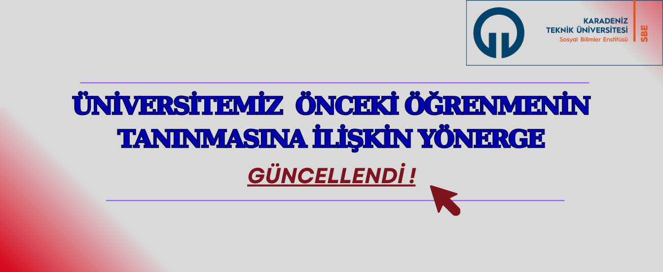 Önceki Öğrenmenin Tanınması