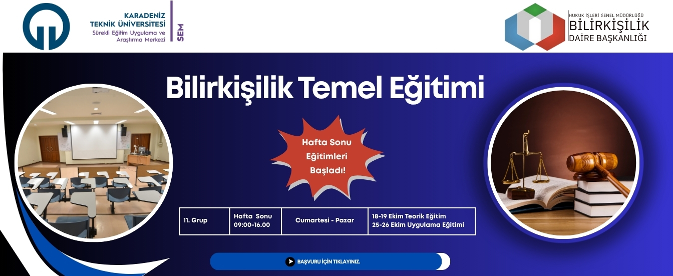 Bilirkişilik Temel Eğitimi Hafta Sonu Eğitimleri