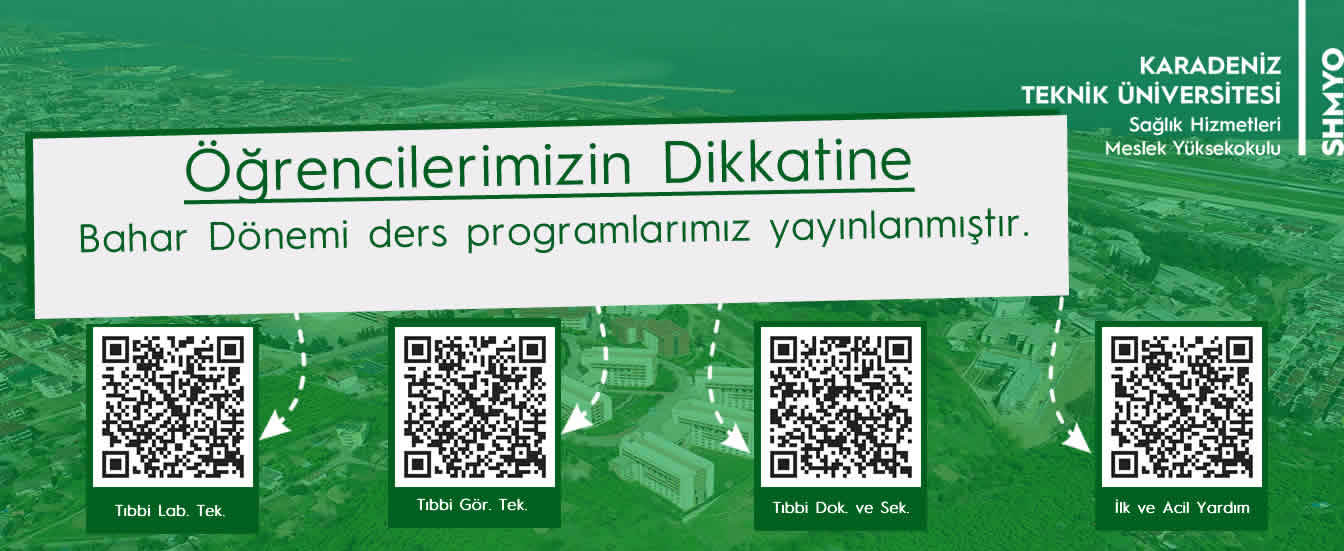 25-26 Bahar Ders Programları