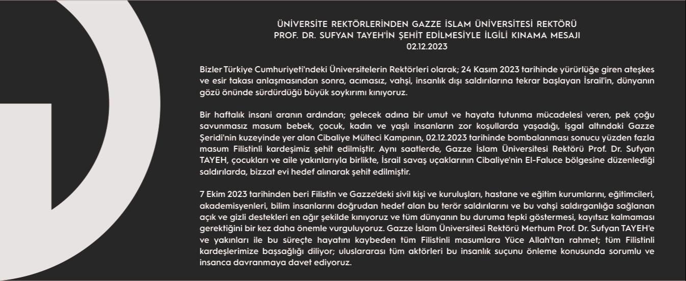 Kınama Mesajı