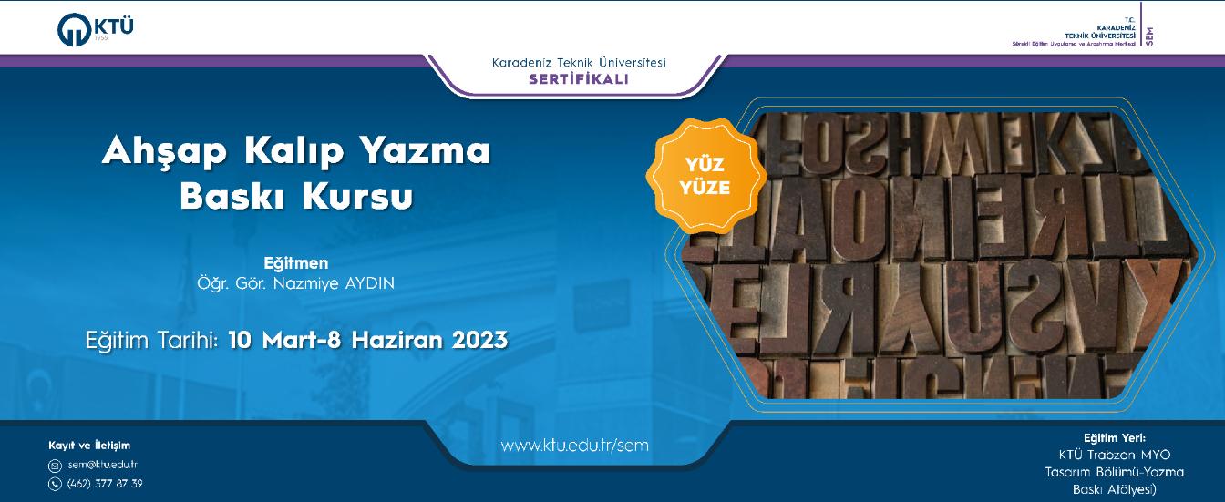 Ahşap Kalıp Yazma Baskı Kursu