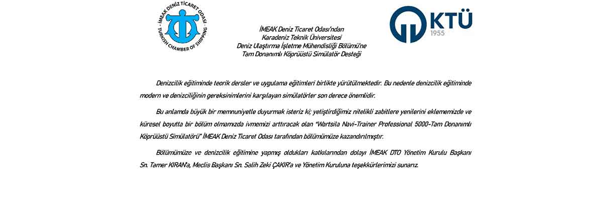 DTO Teşekkür