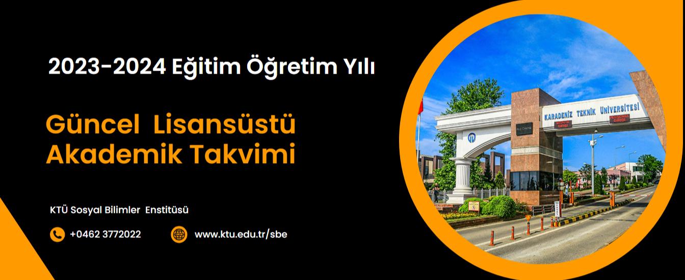Güncel Lisansüstü Akademik Takvimi