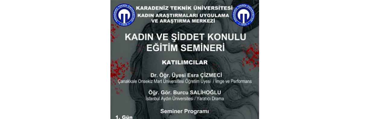 2-3 Mayıs "Kadın ve Şiddet" konulu seminer programı