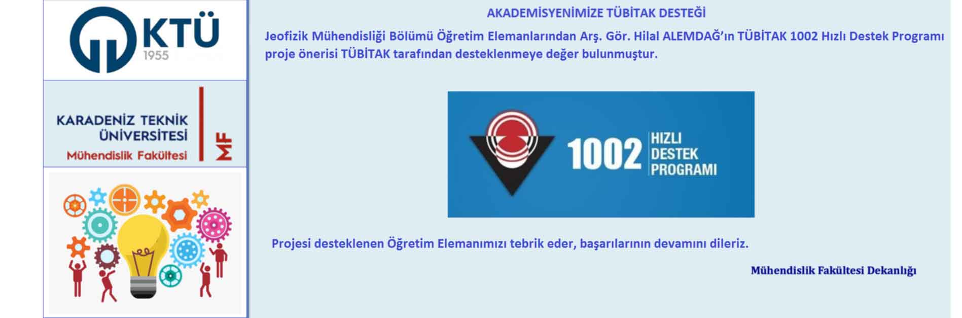Tübitak 1002 Desteği