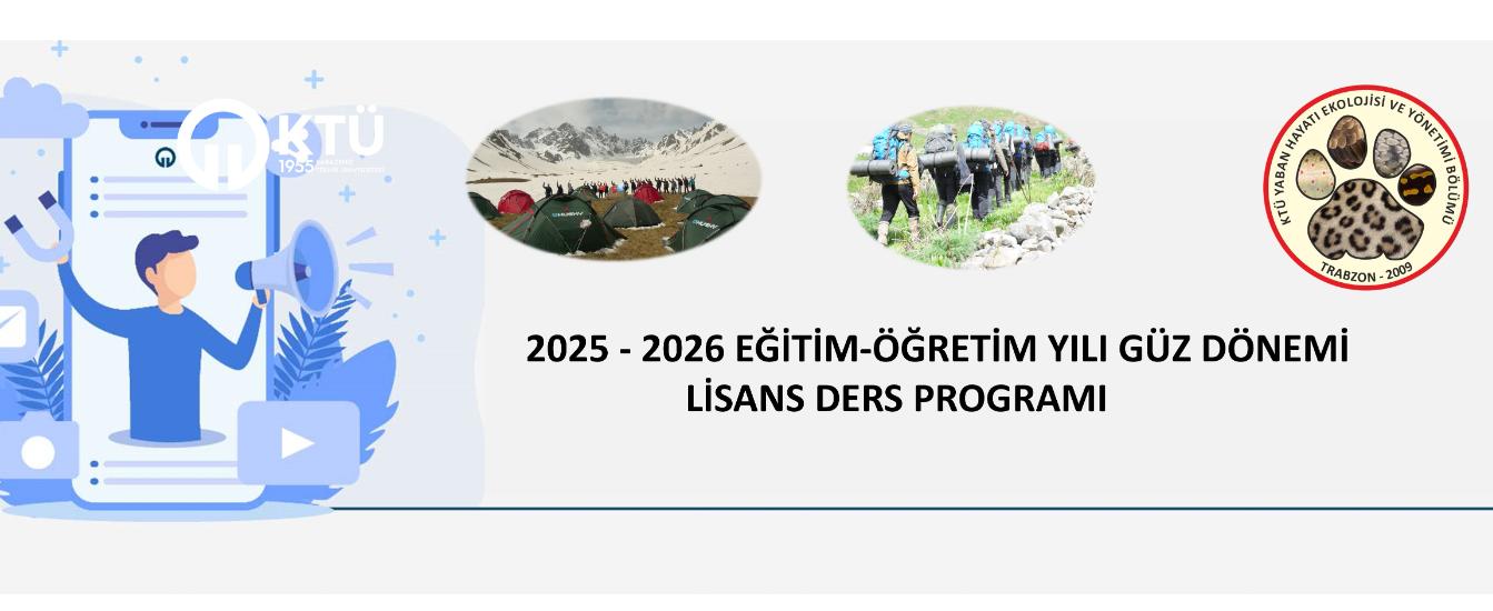 2025-2026 Güz Dönemi Ders Programı