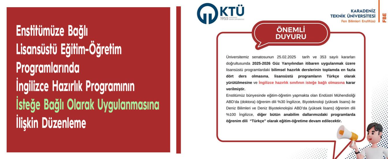 Lisansüstü Programlarda İngilizce Hazırlık Programının İsteğe Bağlı Uygulanması